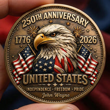 Load image into Gallery viewer, Celebrate 250 Years of Pride - Personalized Anniversary Metal Coin Coin PopCulturePrints