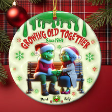 Load image into Gallery viewer, Personalized Couples Ornament - Growing Old Together | Valentine's Day Gifts Ornament PopCulturePrints