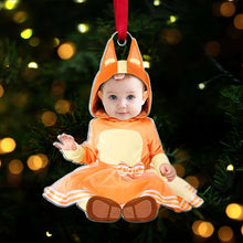 Load image into Gallery viewer, Cute Custom Kid's Face Christmas Ornament - Personalized Acrylic Photo Decoration Ornaments PopCulturePrints