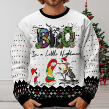 Load image into Gallery viewer, Personalized Horror Cartoon Ugly Sweater for Mom AOP Products PopCulturePrints