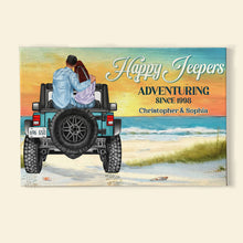 Load image into Gallery viewer, Personalized Adventure Jeep Canvas for Couples - Customizable | Valentine's Day Gifts Poster & Canvas PopCulturePrints