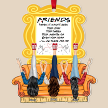 Load image into Gallery viewer, Personalized Best Friends Ornament - I'll Be There Ornament PopCulturePrints