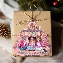 Load image into Gallery viewer, Custom Best Friends Ornament - Friends Are the Family We Choose Ornament PopCulturePrints