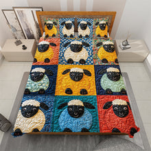 Load image into Gallery viewer, Custom Sheep Lover's Quilt Bed Set - Cozy Animal Theme Bedding Blanket PopCulturePrints