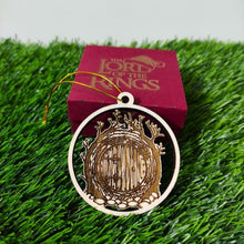 Load image into Gallery viewer, Set of 6 Wooden Middle-Earth Christmas Ornaments Ornament PopCulturePrints