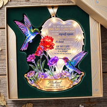 Load image into Gallery viewer, A Part In Heaven Hummingbird Couple Ornament - Personalized Keepsake To Remember The Departed One 05QHTA141026 Ornament PopCulturePrints