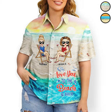 Load image into Gallery viewer, Love You To The Beach And Back - Personalized Hawaiian Shirt for Friendship & Summer Memories Hawaiian Shirt PopCulturePrints