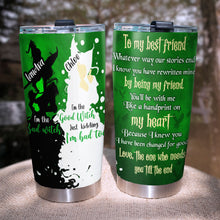 Load image into Gallery viewer, Personalized Wicked Friendship Tumbler - Good and Bad Witch Design Tumbler Cup PopCulturePrints