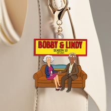 Load image into Gallery viewer, "Together Forever - Personalized Keychain for Couples" Keychains PopCulturePrints