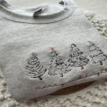 Load image into Gallery viewer, Festive Christmas Tree Embroidered Shirt - Merry and Bright Shirts PopCulturePrints