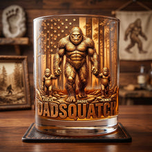 Load image into Gallery viewer, Celebrate Wild Dad Energy - Personalized Round Glass Gift for Dads & Grandpas Glass PopCulturePrints