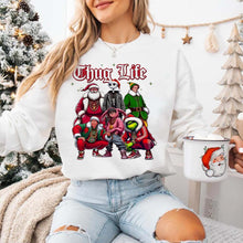 Load image into Gallery viewer, Hip Hop Christmas Crew Sweatshirt Shirts PopCulturePrints