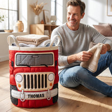 Load image into Gallery viewer, Dirt Journey Quilted Laudry Basket - Personalized Gifts For Off-road Lovers 06qhqn140726 Laundry Basket PopCulturePrints