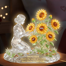 Load image into Gallery viewer, “Mother plants the seeds of LOVE that bloom FOREVER” - Personalized Mother's Love Garden Light Box - Unique Gift for Mom, Grandma and More Light Box PopCulturePrints