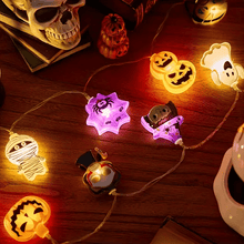 Load image into Gallery viewer, Halloween LED String Lights - Perfect Gift for Horror Fans PopCulturePrints