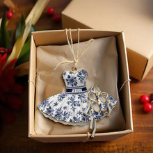 Load image into Gallery viewer, “Dance to the Rhythm of Joy” - Blooming Ballet Dress Ornament - Personalized Gift for Ballerinas Ornament PopCulturePrints