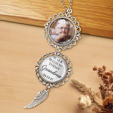 Load image into Gallery viewer, “Walk With Me Today, Dad” - Personalized Photo Pendant Charm for Graduation & Memorial Pendant Charm PopCulturePrints