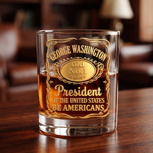 Load image into Gallery viewer, Personalized Vintage Style Round Glass - A Timeless Patriotic Keepsake for History Lovers