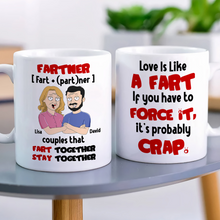 Load image into Gallery viewer, Humorous Couples Personalized Mug Set - Unique Valentine’s Day Gifts Coffee Mug PopCulturePrints