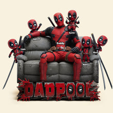 Load image into Gallery viewer, “Celebrate Dad with Hero Squad!” - Personalized Dad Acrylic Plaque - Perfect Gift for Dads and Grandpas Shaped Plaques PopCulturePrints