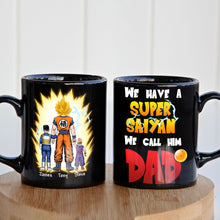 Load image into Gallery viewer, Personalized 'Super Saiyan Dad' Coffee Mug Coffee Mug PopCulturePrints