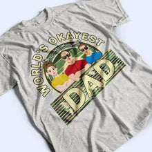 Load image into Gallery viewer, World's Okayest Dad - Personalized T-Shirt T-shirt PopCulturePrints