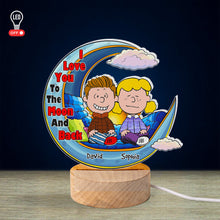 Load image into Gallery viewer, Customizable LED Moon Night Light - Perfect Couple's Valentine’s Day Gifts Led Night Light PopCulturePrints