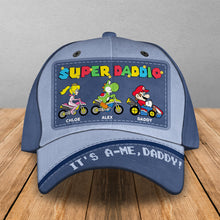 Load image into Gallery viewer, Personalized Super Dad Cap - Custom Classic Hat for Dads Caps PopCulturePrints