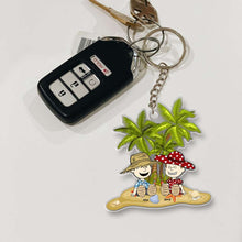 Load image into Gallery viewer, Personalized Beach Couple Keychain - Unique & Meaningful Valentine's Day Gifts Keychains PopCulturePrints