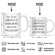 Load image into Gallery viewer, Best Dog Sitter Ever - Custom Personalized Mug for Pet Lovers Mug PopCulturePrints