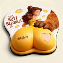 Load image into Gallery viewer, This Butt Belongs To William - Cheeky Touch Couple 3D Mouse Pad Mouse Pads PopCulturePrints