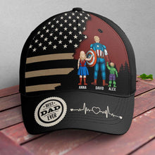 Load image into Gallery viewer, Custom Superhero Family Cap for Dad - Personalized Father's Day Gift Caps PopCulturePrints