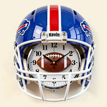 Load image into Gallery viewer, Time to Score! Personalized Sport Helmet Wall Clock - A Unique Gift for Sports Lovers Hanging Wall Clock PopCulturePrints