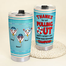 Load image into Gallery viewer, Personalized Champions Dad Tumbler - Funny Father's Day Gift Tumbler Cup PopCulturePrints