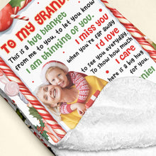 Load image into Gallery viewer, Personalized Christmas Hug Blanket for Grandma Blanket PopCulturePrints