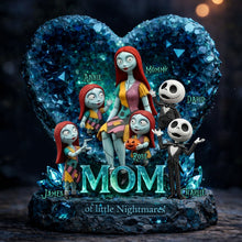 Load image into Gallery viewer, "Mommy of Little Nightmares, for the Scary Fun Mom" - Personalized Horror Mom and Kids Acrylic Plaque - Gift for Mom, Grandma, and Kids Shaped Plaques PopCulturePrints
