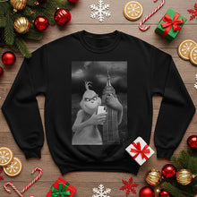 Load image into Gallery viewer, Grinchy Christmas Vibes - Funny Sweatshirt for Holiday Mischief Shirts PopCulturePrints