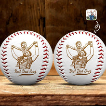 Load image into Gallery viewer, “Best Dad Ever” – Custom Engraved Baseball – Personalized Gift for Dad & Grandpa Baseball, Softball PopCulturePrints