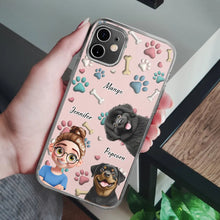 Load image into Gallery viewer, “Celebrate Your Furry Friend!” - Personalized 3D Effect Clear Phone Case - Gift for Dog Moms, Dog Dads, Grandparents Clear Phone Case PopCulturePrints