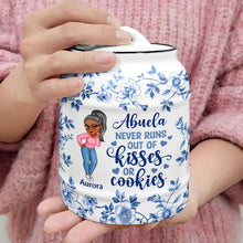 Load image into Gallery viewer, Grandma Never Runs Out Of Kisses Or Cookies - Personalized Cookie Jar for Grandma Cookie Jar PopCulturePrints