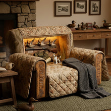 Load image into Gallery viewer, Quilted Sofa Cover for Duck Hunting Enthusiasts - Personalized Gift for Hunters Sofa Cover PopCulturePrints