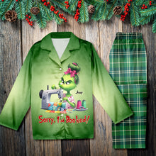 Load image into Gallery viewer, Personalized Quilter Pajama Set - Busy Sewing Gal Pajama Set PopCulturePrints