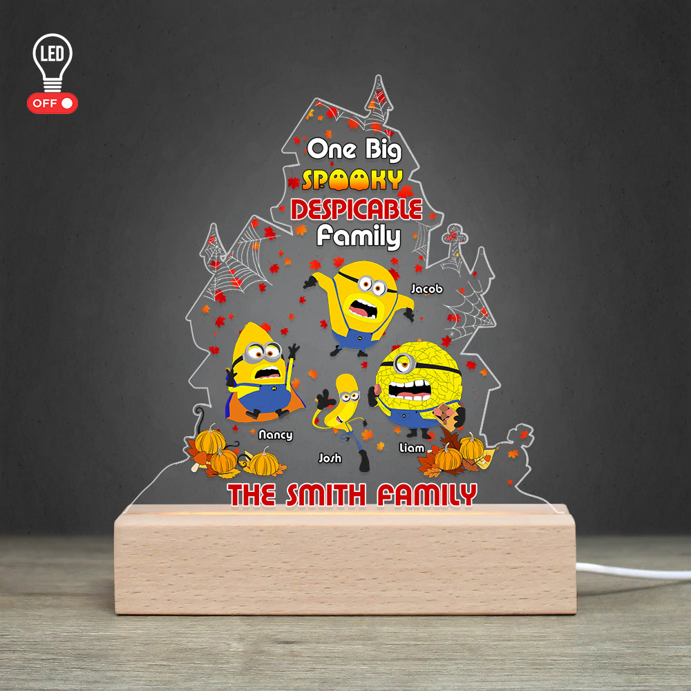 Spooky Family Custom LED Light Led Night Light PopCulturePrints