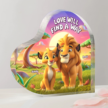 Load image into Gallery viewer, Personalized Heart Plaque for Couples - Love Hand in Hand Shaped Plaques PopCulturePrints