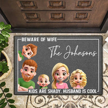 Load image into Gallery viewer, Drive Safe - Personalized Acrylic Visor Clip for Family Protection Doormat PopCulturePrints