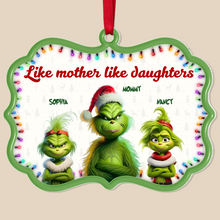 Load image into Gallery viewer, Personalized Grinch Family Christmas Ornament for Mom Ornament PopCulturePrints