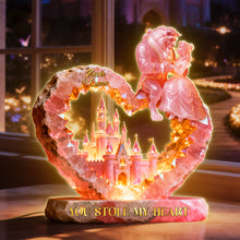 Load image into Gallery viewer, You Stole My Heart - Personalized Fairy Tales Couple Acrylic Light Box Light Box PopCulturePrints