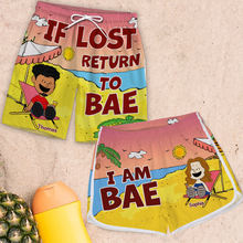 Load image into Gallery viewer, Personalized Couple Beach Shorts - Matching Summer Vacation Sets Shorts and Pants PopCulturePrints