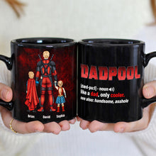 Load image into Gallery viewer, Personalized Superhero Dad Mug - Custom Family Names Coffee Mug PopCulturePrints