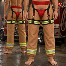 Load image into Gallery viewer, “Stay Hot, Look Cool!” - Funny Firefighter Sweatpants - Personalized Gift for Firefighters, Friends, and Family